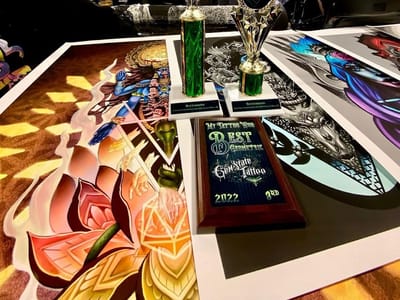 Moon and Mercury Tattoo