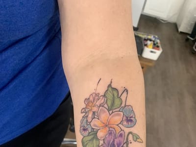 Oak Iris Tattoo