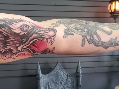 Old Black Lantern Tattoo