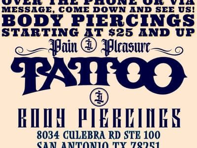 Pain & Pleasure Piercing & Tattoo Studio