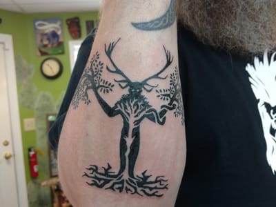 Painted Monkey Tattoo