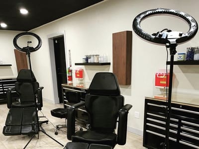 Painted Temple Tattoo