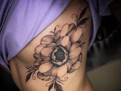 Painted Temple Tattoo