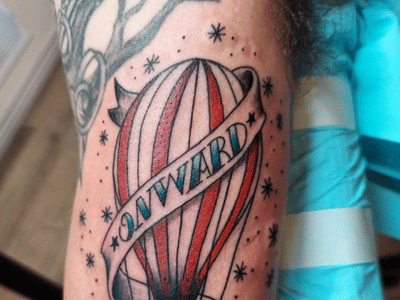 Painted Temple Tattoo