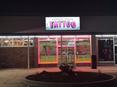 Permanent Vacation Tattoo