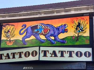 Purple Panther Tattoo
