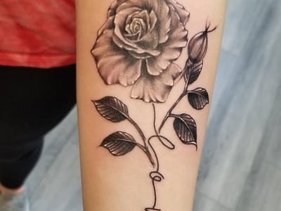 Purple Rose Tattoos