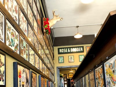 Rose and Dagger Tattoo