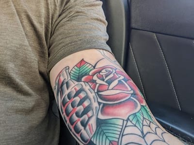 Rose & Dagger Tattoo