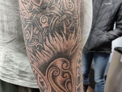 Scottish Rose Tattoo