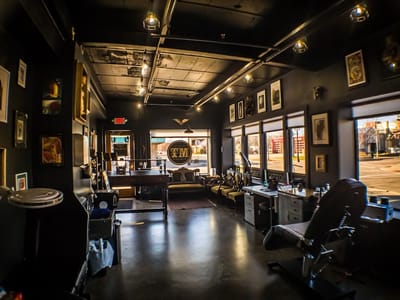 Seth McPhee at Two Muses Tattoo Studio