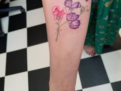 Shavon's Purple Lotus Tattoo