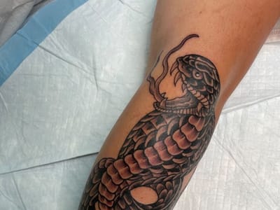 Sickle and Moon Tattoo