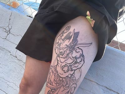 Sickle and Moon Tattoo