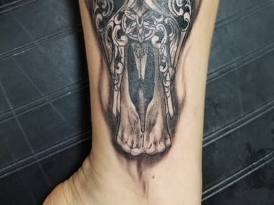 Silver Rooster Tattoo