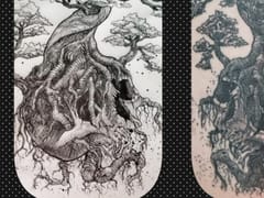 Silver Rooster Tattoo