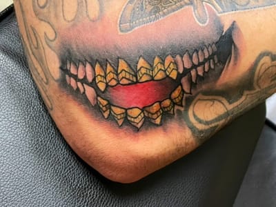 Solid Black Ink Tattoo Private Parlor