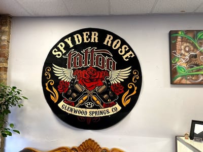 Spyder Rose Tattoo