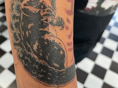 Steel tiger tattoo