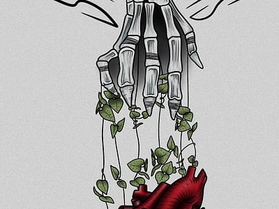 String Of Hearts Tattoo