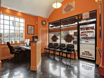 Tattoo City Skin Art Studio art by Larry Brogan