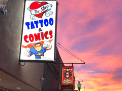 The Shop Tattoo & Comics