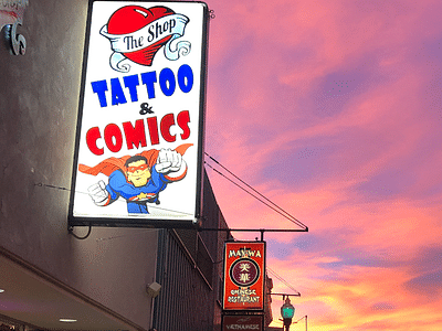 The Shop Tattoo & Comics