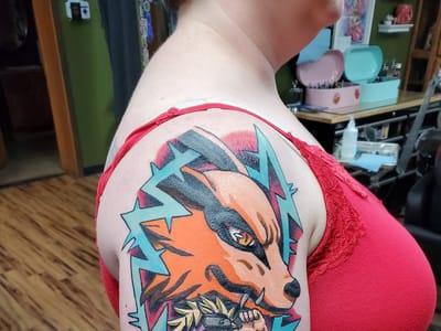 Thor’s Hammer and Needle Tattoo