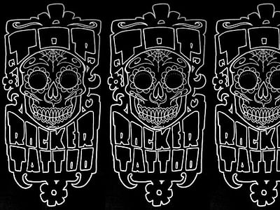 Top Rocker Tattoo