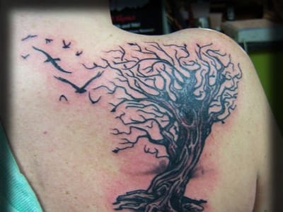 True Blue Electric Tattoo