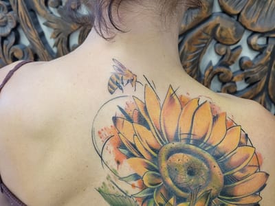 White Lotus Custom Tattoo