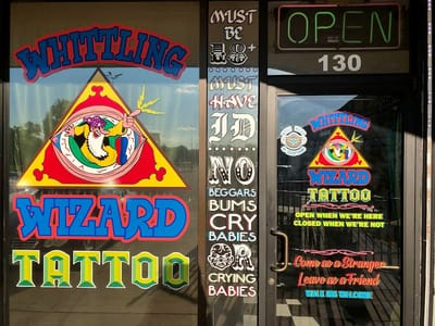 Whittling Wizard Tattoo